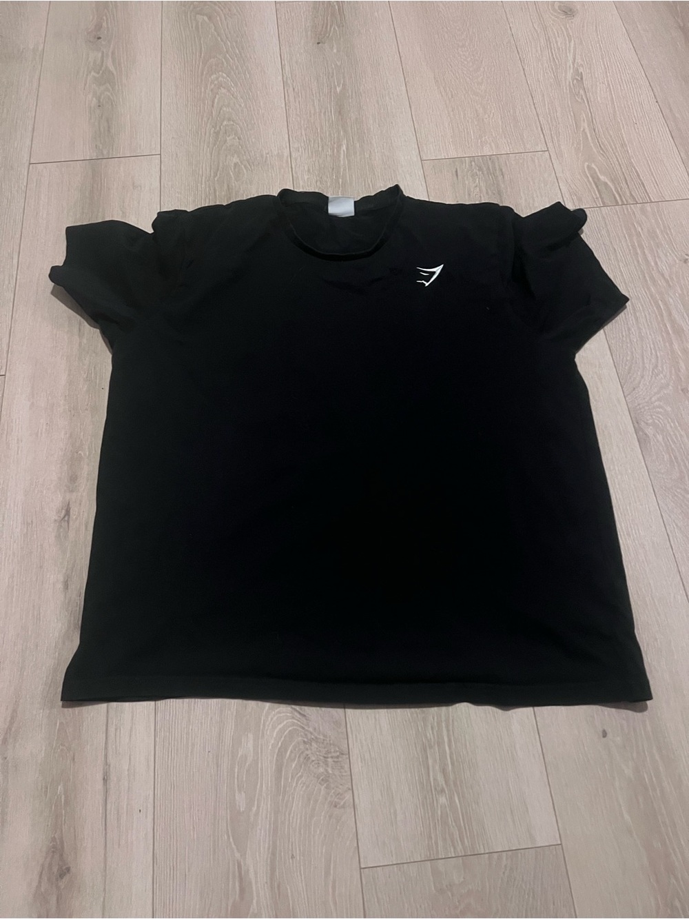 Gymshark Black Short Sleeve Crew T-Shirt with Small White Logo
